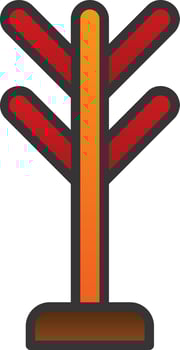 Coat Rack Vector Icon Design