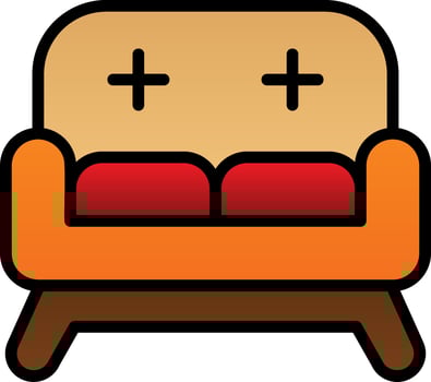 Sofa Vector Icon Design