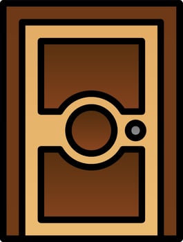 Door Vector Icon Design