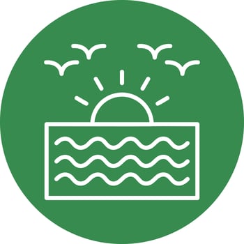 Sunrise Vector Icon Design