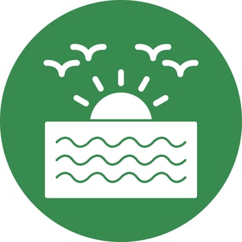 Sunrise Vector Icon Design