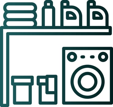Laundry Room Vector Icon Design