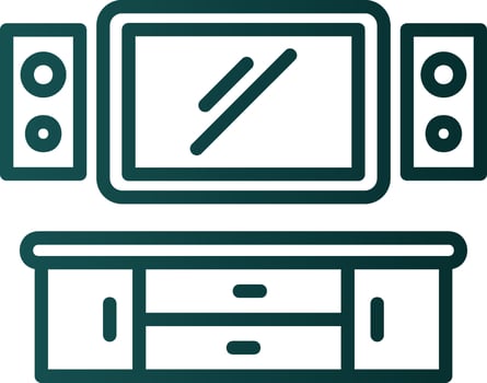 Home Theater Vector Icon Design