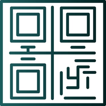 Qr Code Vector Icon Design