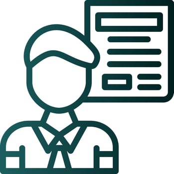 Journalist Vector Icon Design