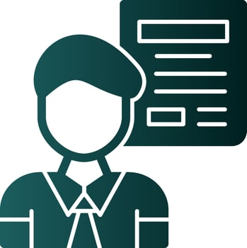 Journalist Vector Icon Design