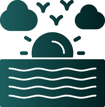 River Vector Icon Design
