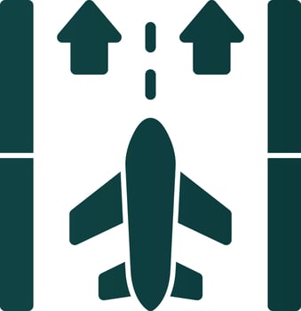 Runway Vector Icon Design