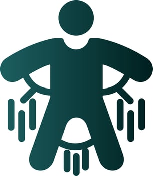 Base Jump Vector Icon Design