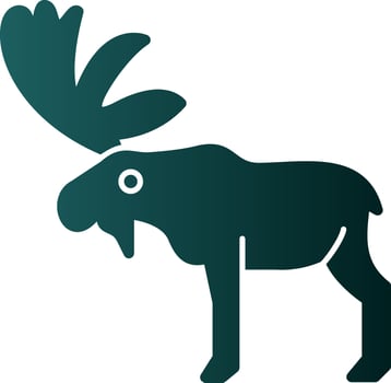 Moose Vector Icon Design