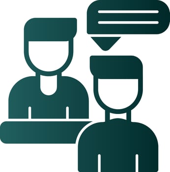 Interview Vector Icon Design