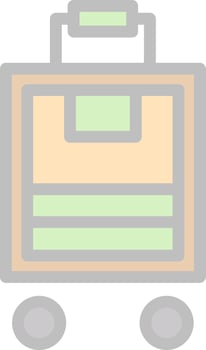 Luggage Vector Icon Design