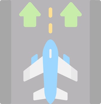 Runway Vector Icon Design