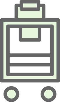 Luggage Vector Icon Design