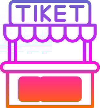 Ticket Office Vector Icon Design