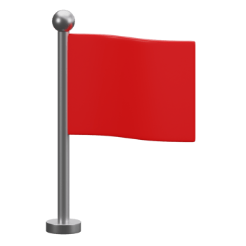 Red Flag 3D Icon png