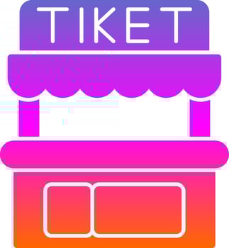 Ticket Office Vector Icon Design