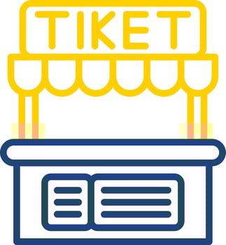 Ticket Office Vector Icon Design
