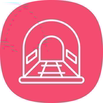 Tunnel Vector Icon Design