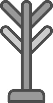 Coat Rack Vector Icon Design