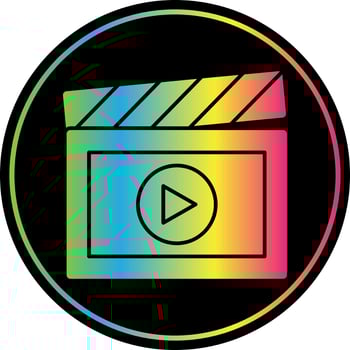 Video Making Vector Icon Design