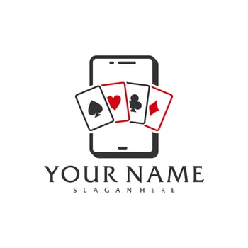 Phone Poker logo vector template, Creative Poker logo design concepts