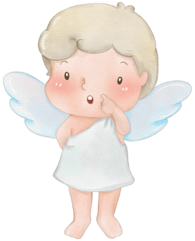 Watercolor Valentine's Day Cupid cartoon cute png