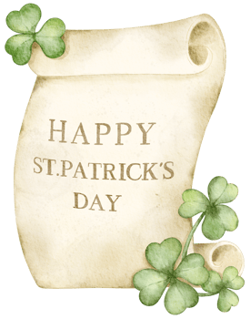 Happy St.Patrick's Day watercolor element png