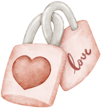 Watercolor Valentine's Day Element png