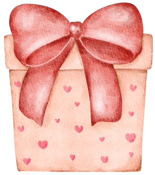 Watercolor Valentine's Day Element png