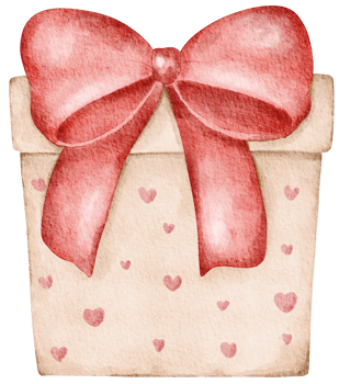 Watercolor Valentine's Day Element png