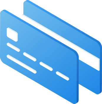 Flat design of payment and finance with Credit card, credit money and shopping card or business card. png