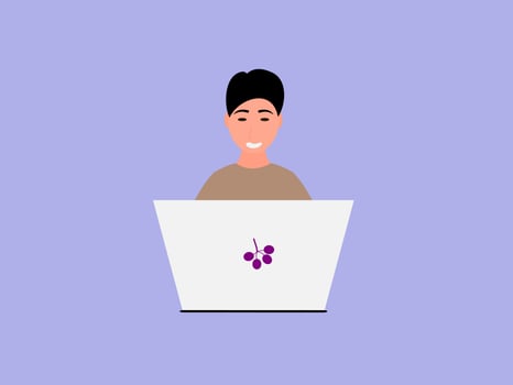 flat design coding vector illustration