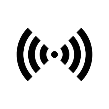 wifi signal icon silhouette vector