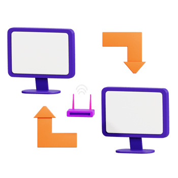 Connection and Connectivity 3D Icon Pack png