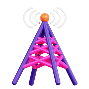 Connection and Connectivity 3D Icon Pack png