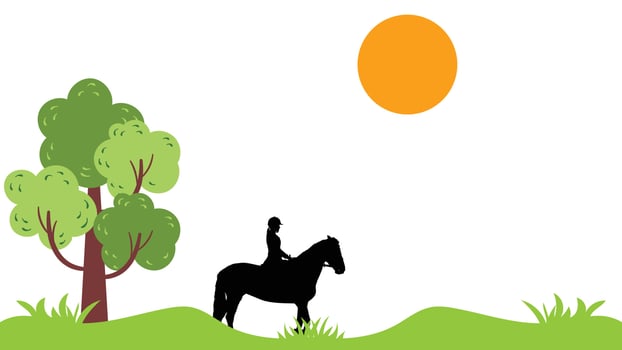 Beautiful view of forest vector