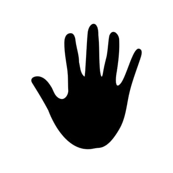 Palm silhouette vector design