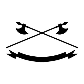 Ax vector design for logo and badge ornament