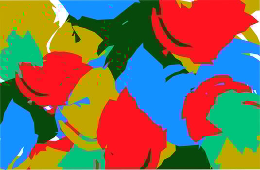 Doodle color mixed abstract background. vector