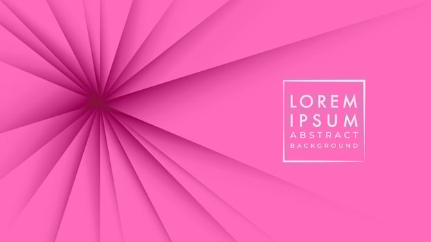 the folds of the fabric drawn inward. pulled down. abstract background design template. pink color gradient. vector illustration.