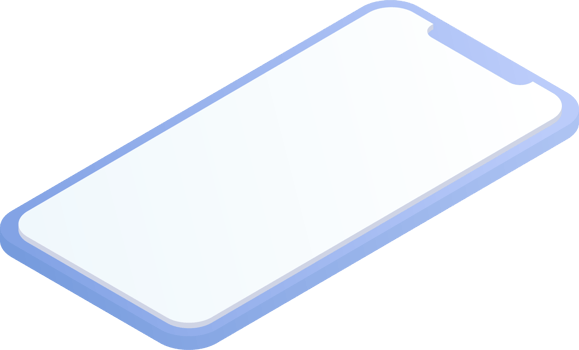 Phone with free space. Smartphone and mobile phone mockup. png
