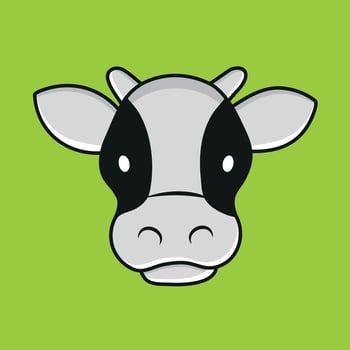 Illustration of Cow - Cow Vector - Cow Drawing