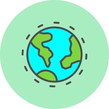 Ozone Layer Vector Icon Design