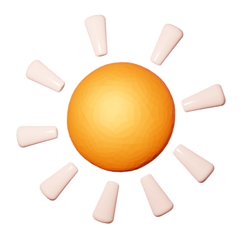3D weather element png