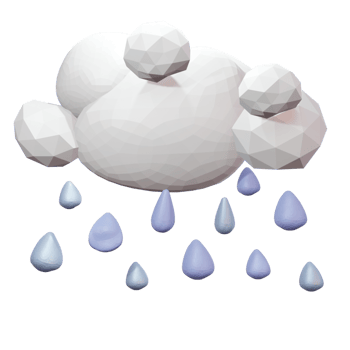 3D weather element png