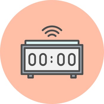 Digital Clock Vector Icon