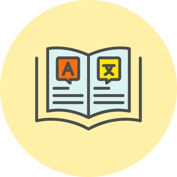 Dictionary Vector Icon