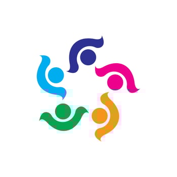 Community, network and social icon vector