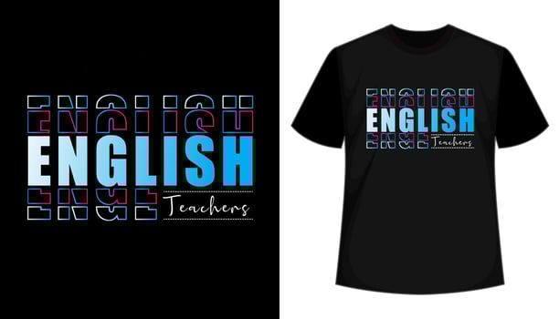 Teachers Day Typography T shirt Design vector